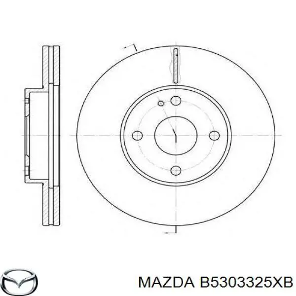 Диск переднього гальма Mazda B5303325XB ціна, від 25.03 USD