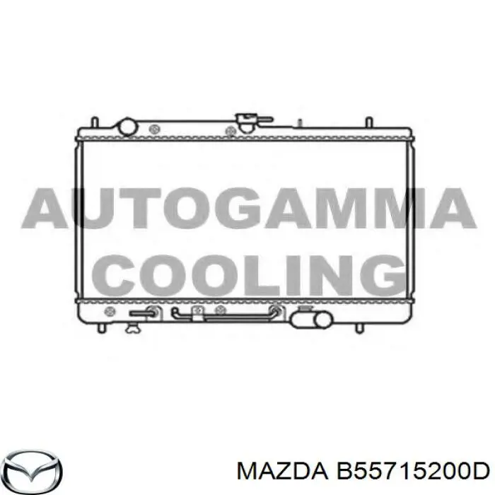 B55715200D Mazda Радіатор охолодження двигуна