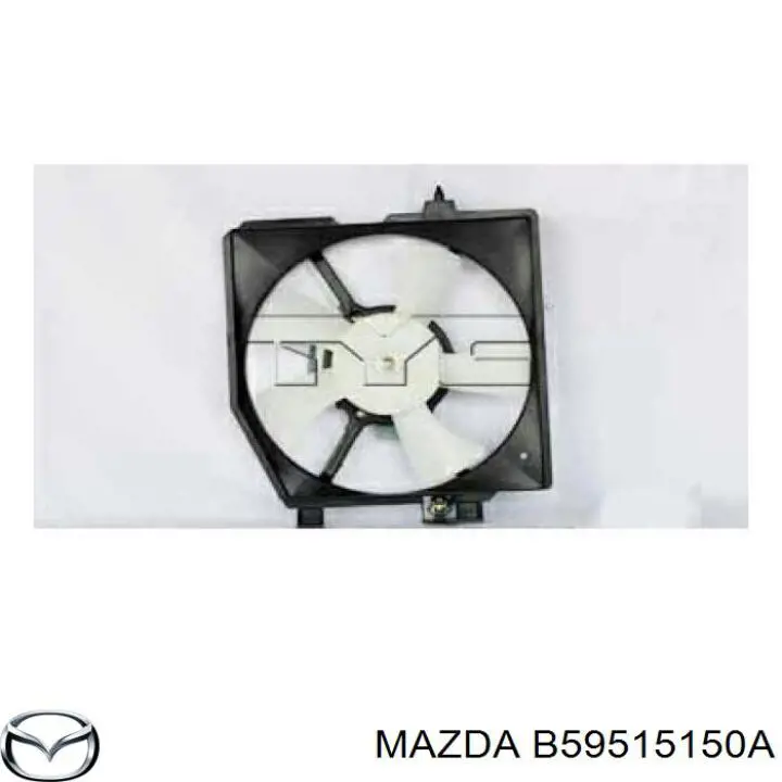 B59515150A Mazda двигун вентилятора кондиціонера