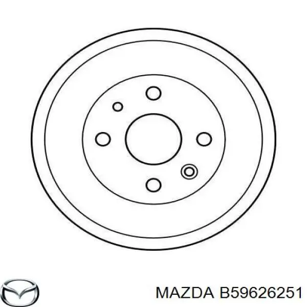 Купити B59626251 Mazda Барабан гальмівний задній