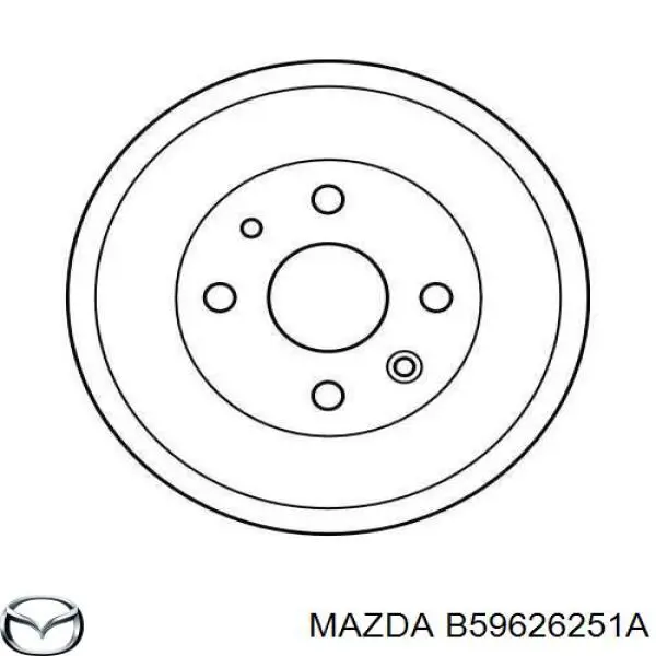 Барабан гальмівний задній Mazda B59626251A