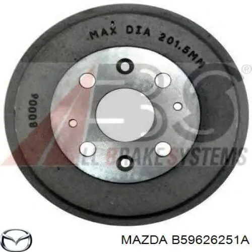 B59626251A Mazda барабан гальмівний задній