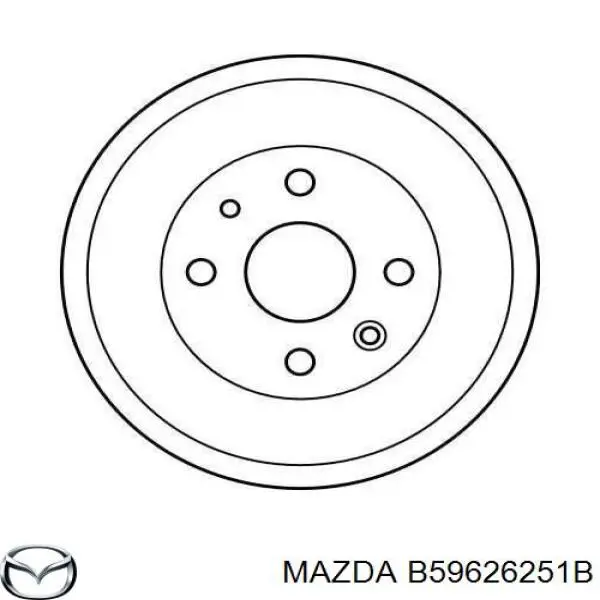 Барабан гальмівний задній Mazda B59626251B ціна, від 22.56 USD