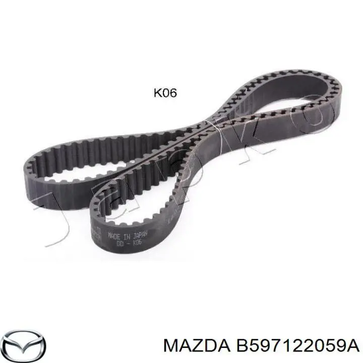 Зубчастий ремінь Mazda B597122059A ціна, від 16.90 USD
