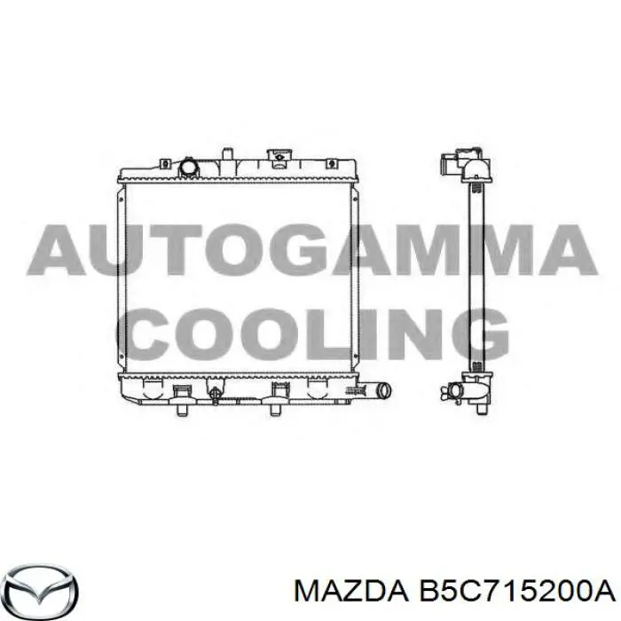 B5C715200A Mazda Радіатор охолодження двигуна
