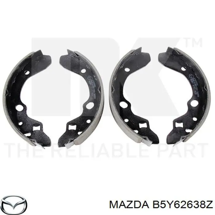 Колодки гальмові задні, барабанні Mazda B5Y62638Z ціна, від 14.26 USD