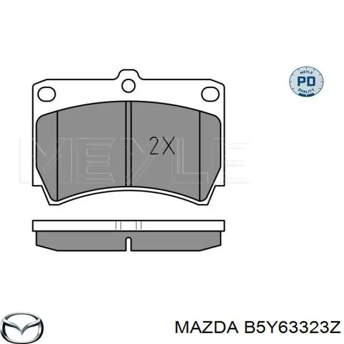 Купити B5Y63323Z Mazda Колодки гальмівні передні, дискові