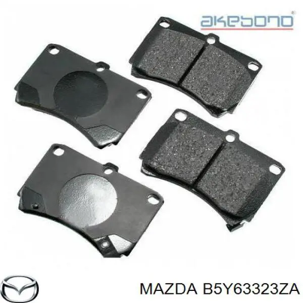 B5Y63323ZA Mazda колодки гальмівні передні, дискові