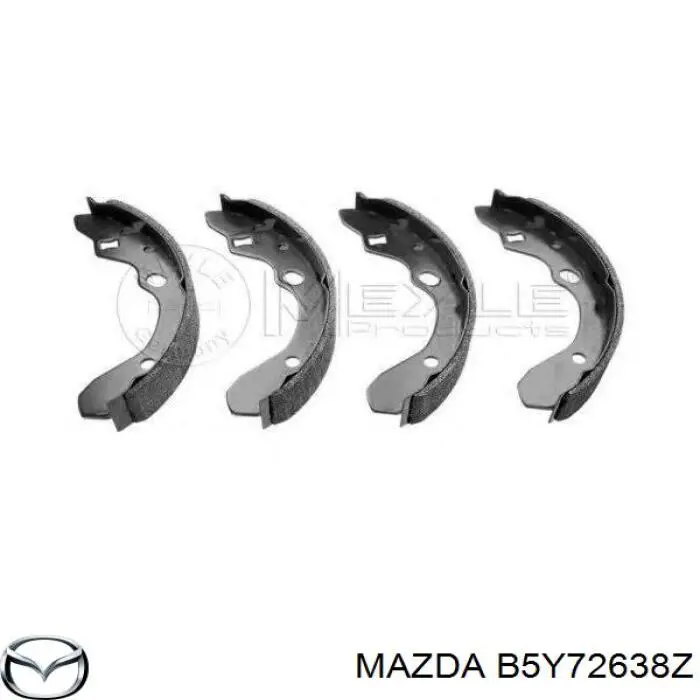 Колодки гальмові задні, барабанні Mazda B5Y72638Z ціна, від 104.75 USD