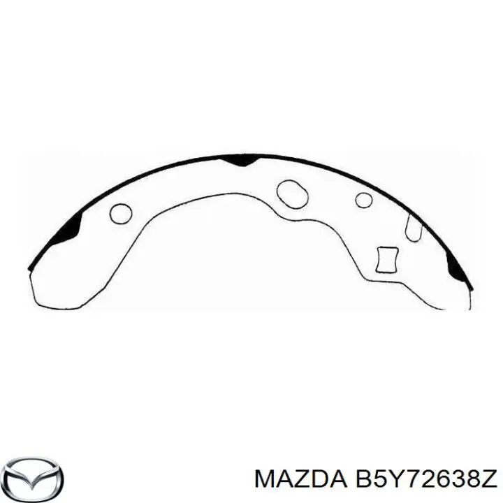 Купити B5Y72638Z Mazda Колодки гальмові задні, барабанні
