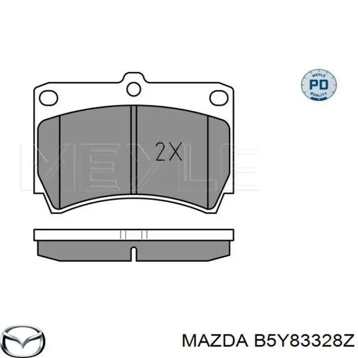 B5Y83328Z Mazda колодки гальмівні передні, дискові