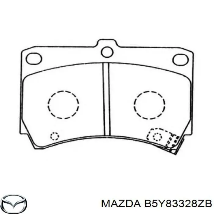 B5Y83328ZB Mazda колодки гальмівні передні, дискові