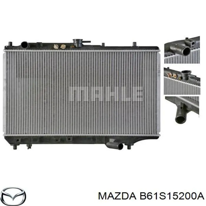 Радіатор основний Mazda B61S15200A ціна, від 91.23 USD