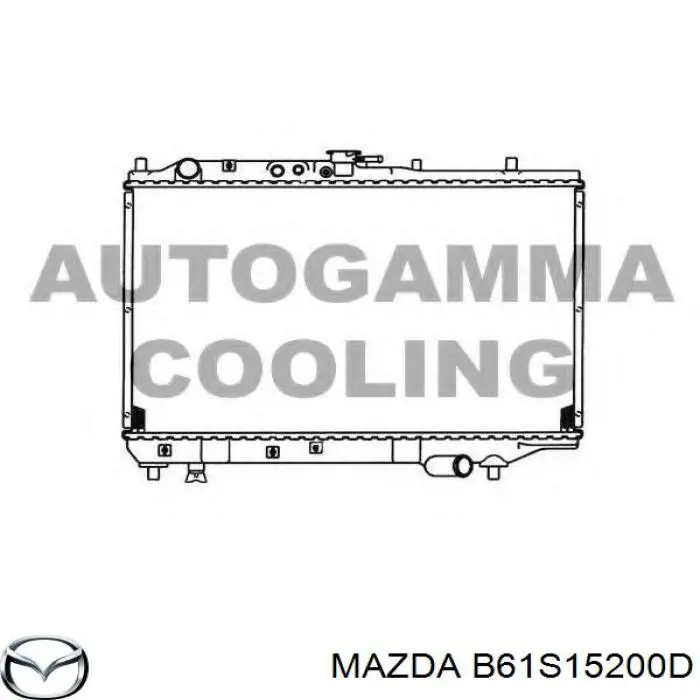 B61S15200D Mazda Радіатор охолодження двигуна