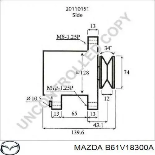  B61V18300A Mazda