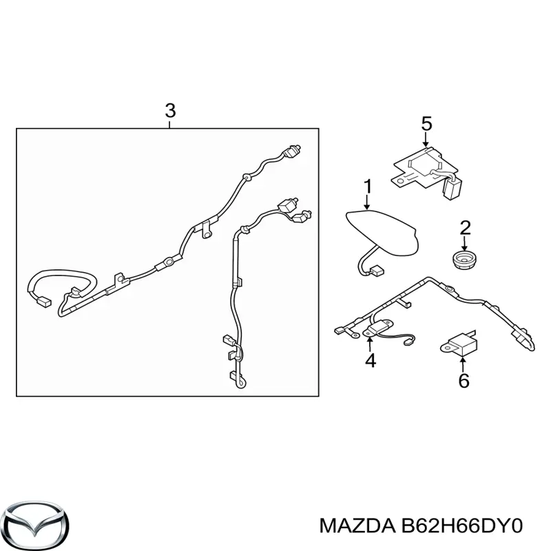 B62H66DY0 Mazda 