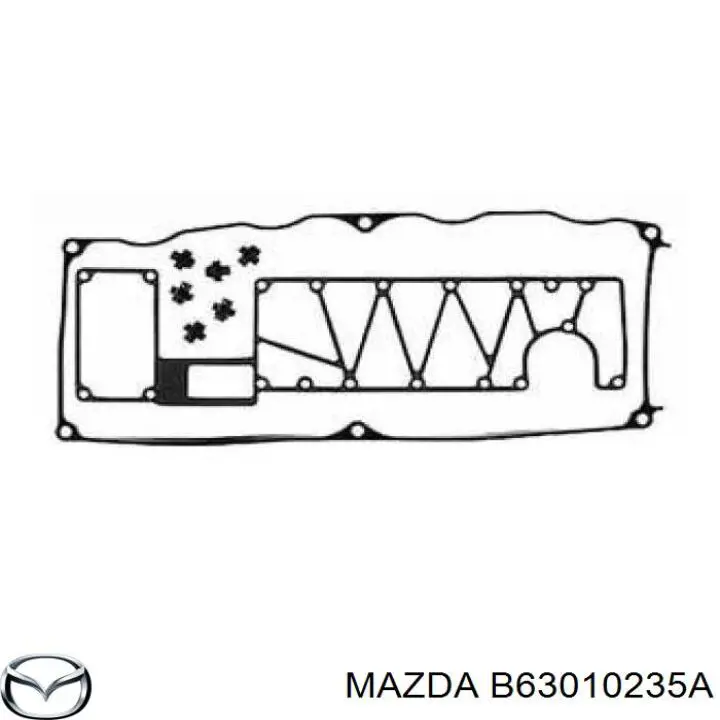 B63010235A Mazda Прокладка кришки клапанної 