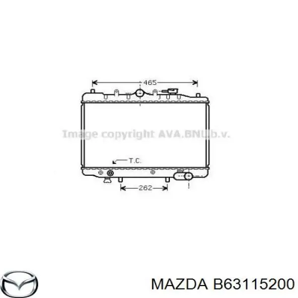 Купити B63115200 Mazda Радіатор двигуна