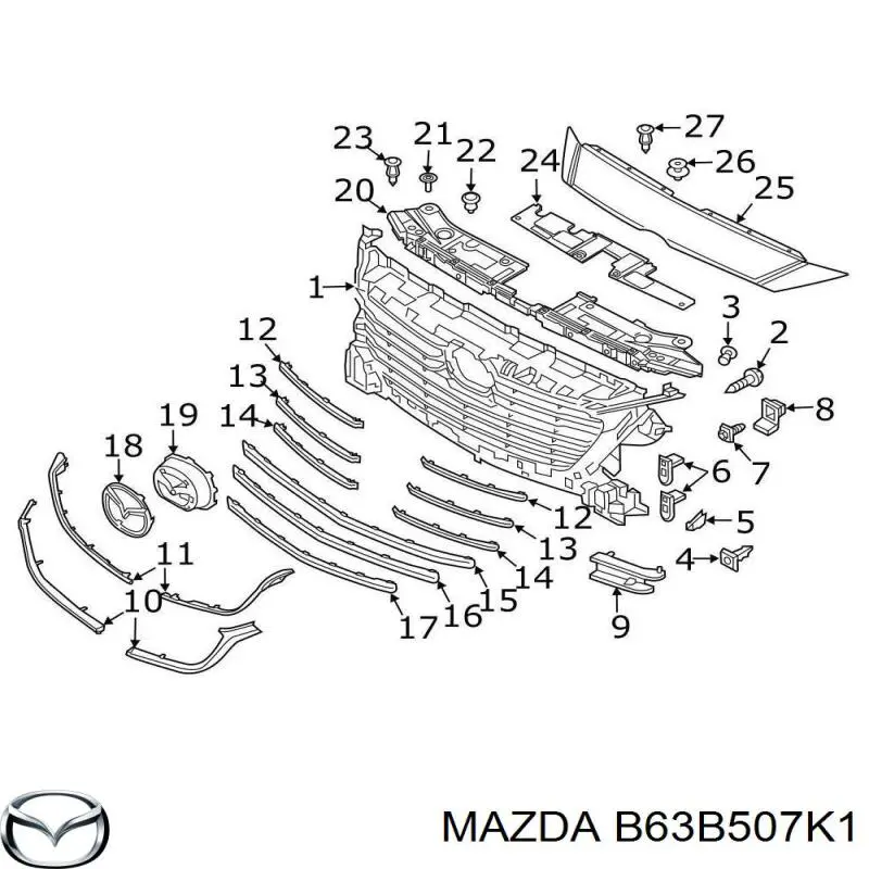  B63B507K1 Mazda