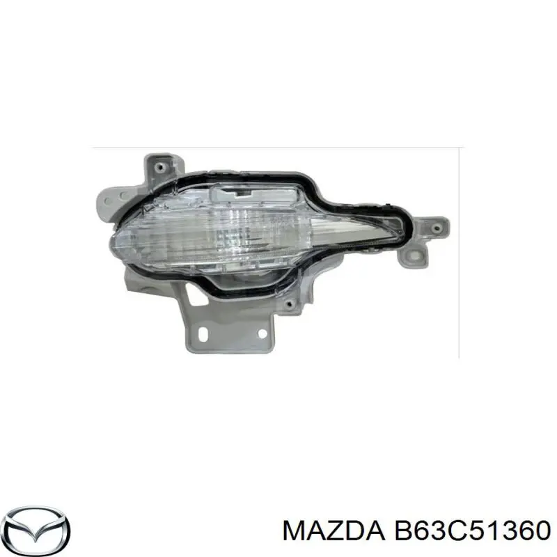 Габарит-покажчик повороту в бампері, лівий Mazda 3 (BM, BN) (Мазда 3)