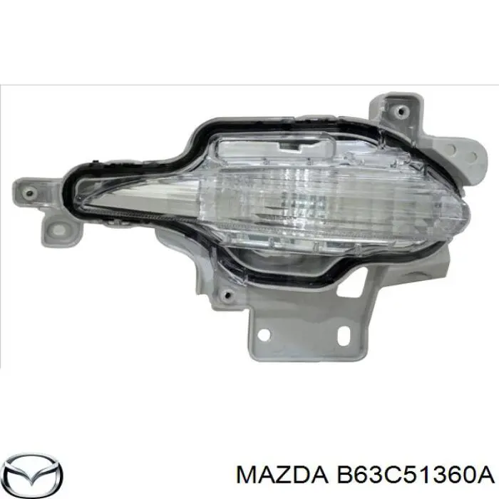 B63C51360A Mazda габарит-покажчик повороту в бампері, лівий
