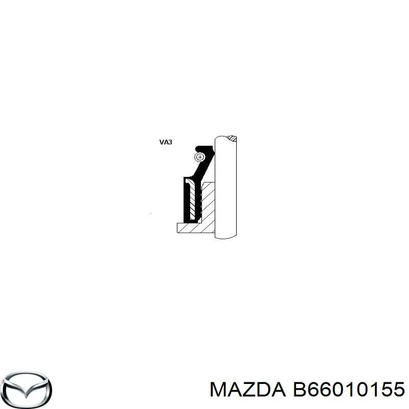 Сальник клапана (маслознімний), впуск/випуск Mazda B66010155 ціна, від 1.79 USD