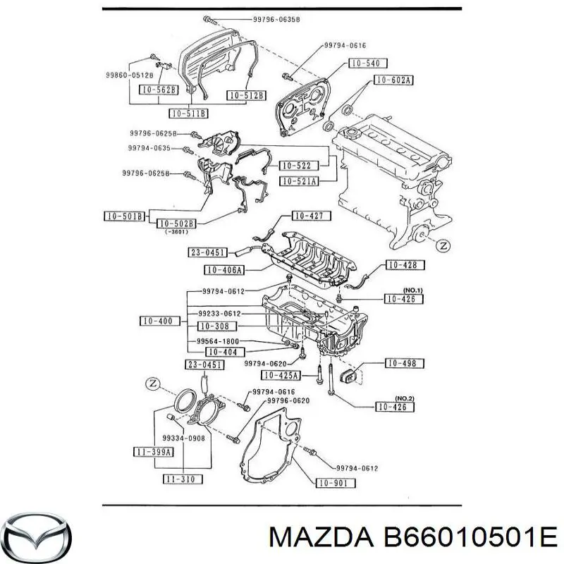  Mazda B66010501E ціна, від 16.67 USD