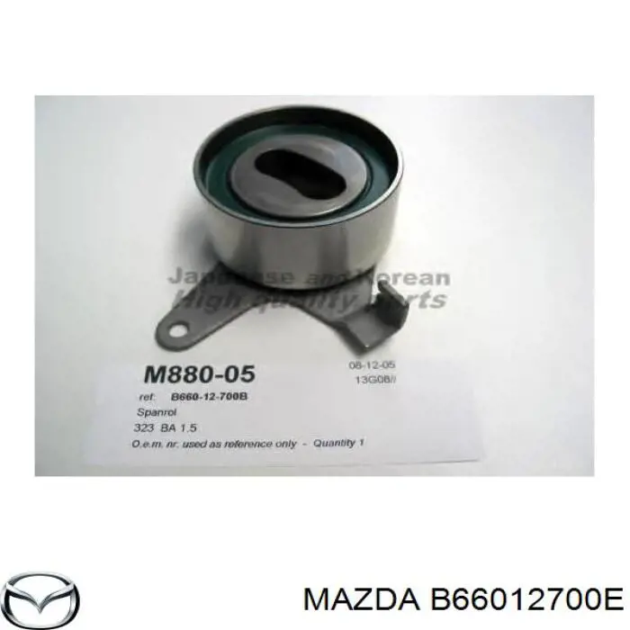 B66012700E Mazda ролик натягувача ременя грм