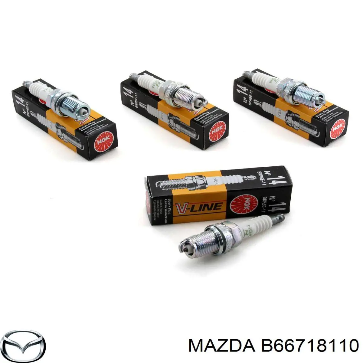 Свічки автомобільні Mazda B66718110 ціна, від 3.23 USD