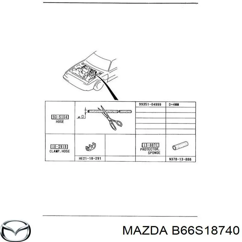 Клапан перетворювач тиску наддуву (соленоїд) Mazda B66S18740 ціна, від 92.35 USD