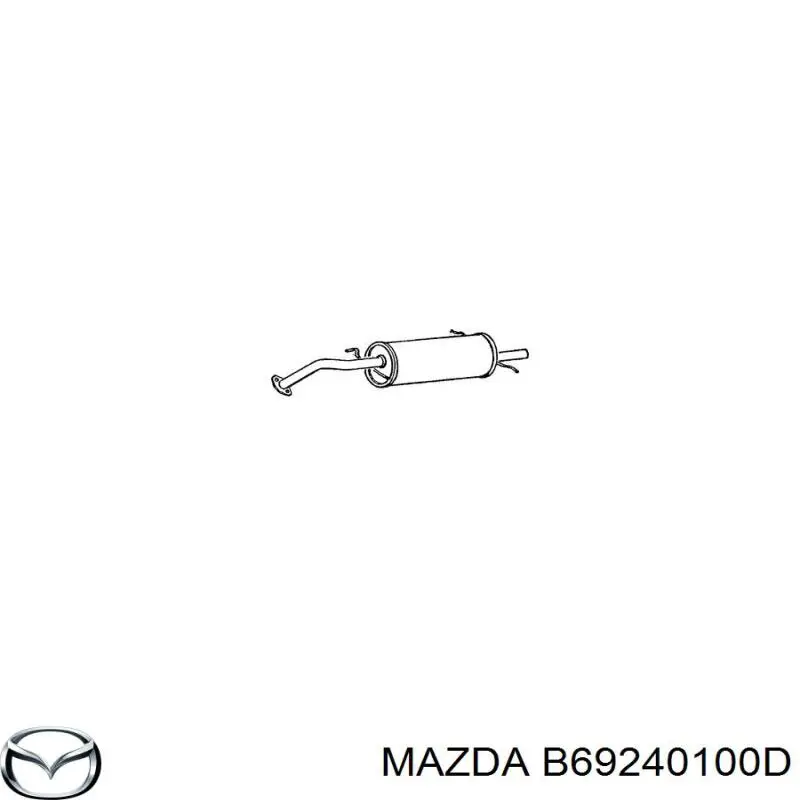 Купити Глушник, задня частина Mazda 323 F IV BG