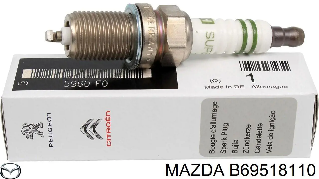 B69518110 Mazda Свіча запалювання