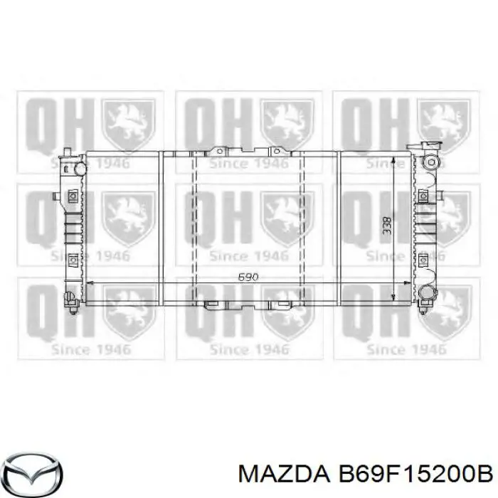 Радіатор основний Mazda B69F15200B ціна, від 450.65 USD