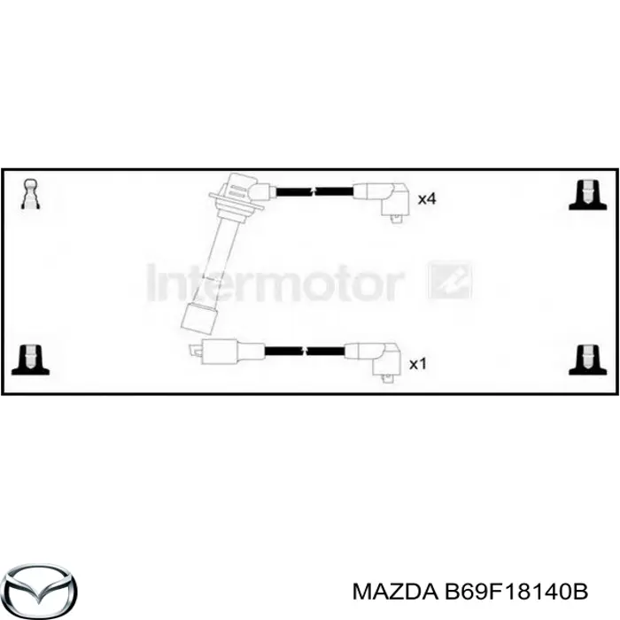 Купити B69F18140B Mazda Провід високовольтні, комплект
