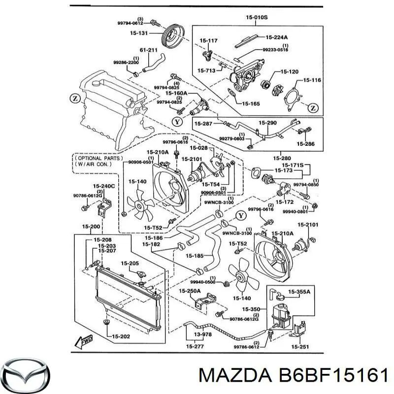  B6BF15161 Mazda