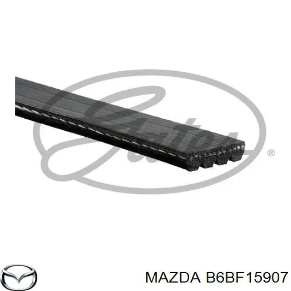 Купити B6BF15907 Mazda Ремінь генератора