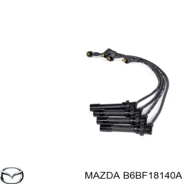 B6BF18140A Mazda дріт високовольтні, комплект