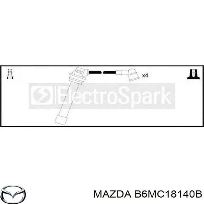 Дріт високовольтні, комплект B6MC18140B Mazda