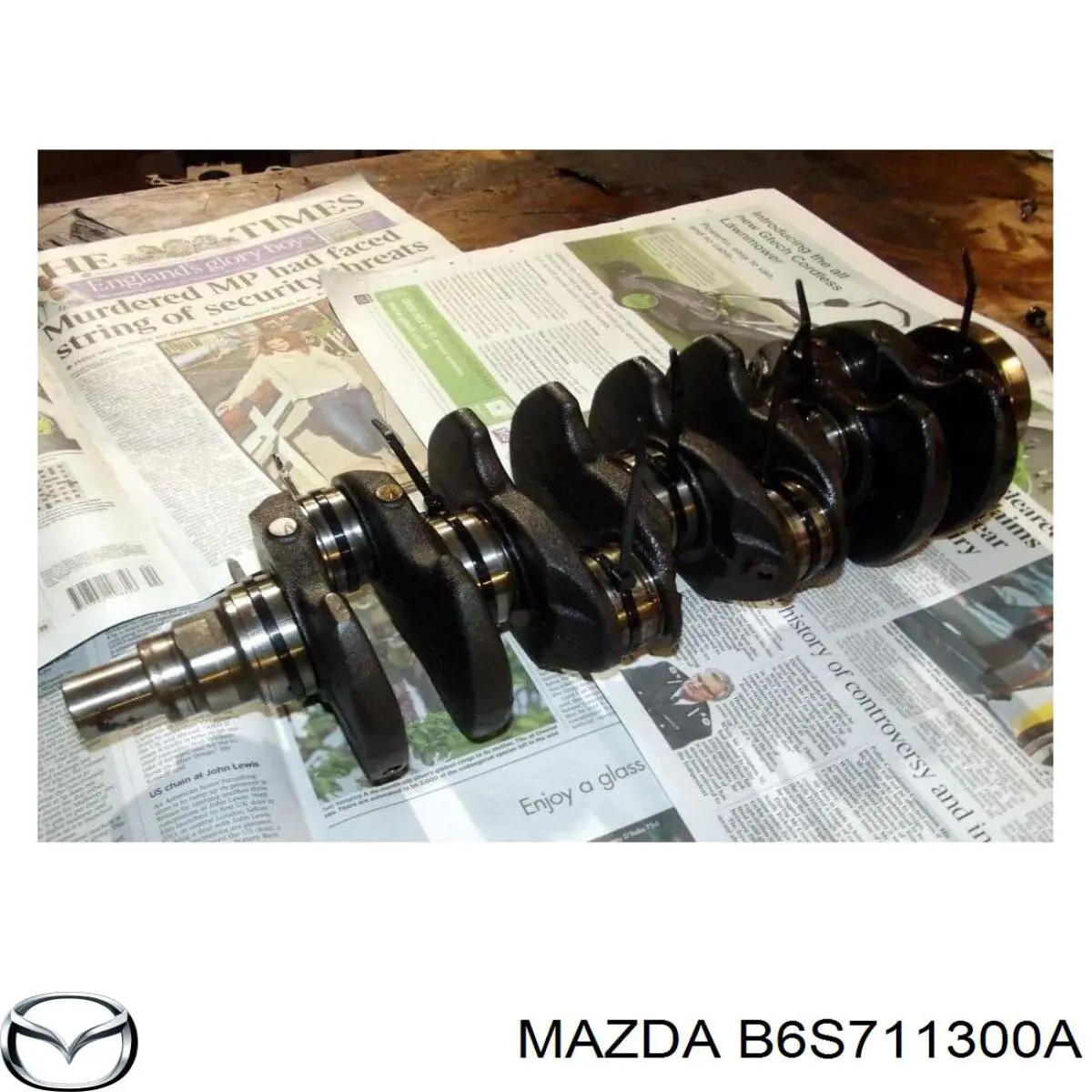 Вал колінчастий і маховик Mazda B6S711300A ціна, від 183.62 USD