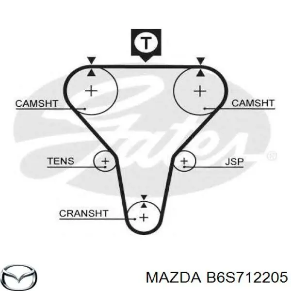 B6S712205 Mazda ремінь грм