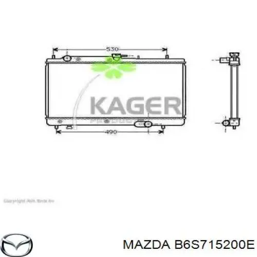 Радіатор основний Mazda B6S715200E ціна, від 40.35 USD