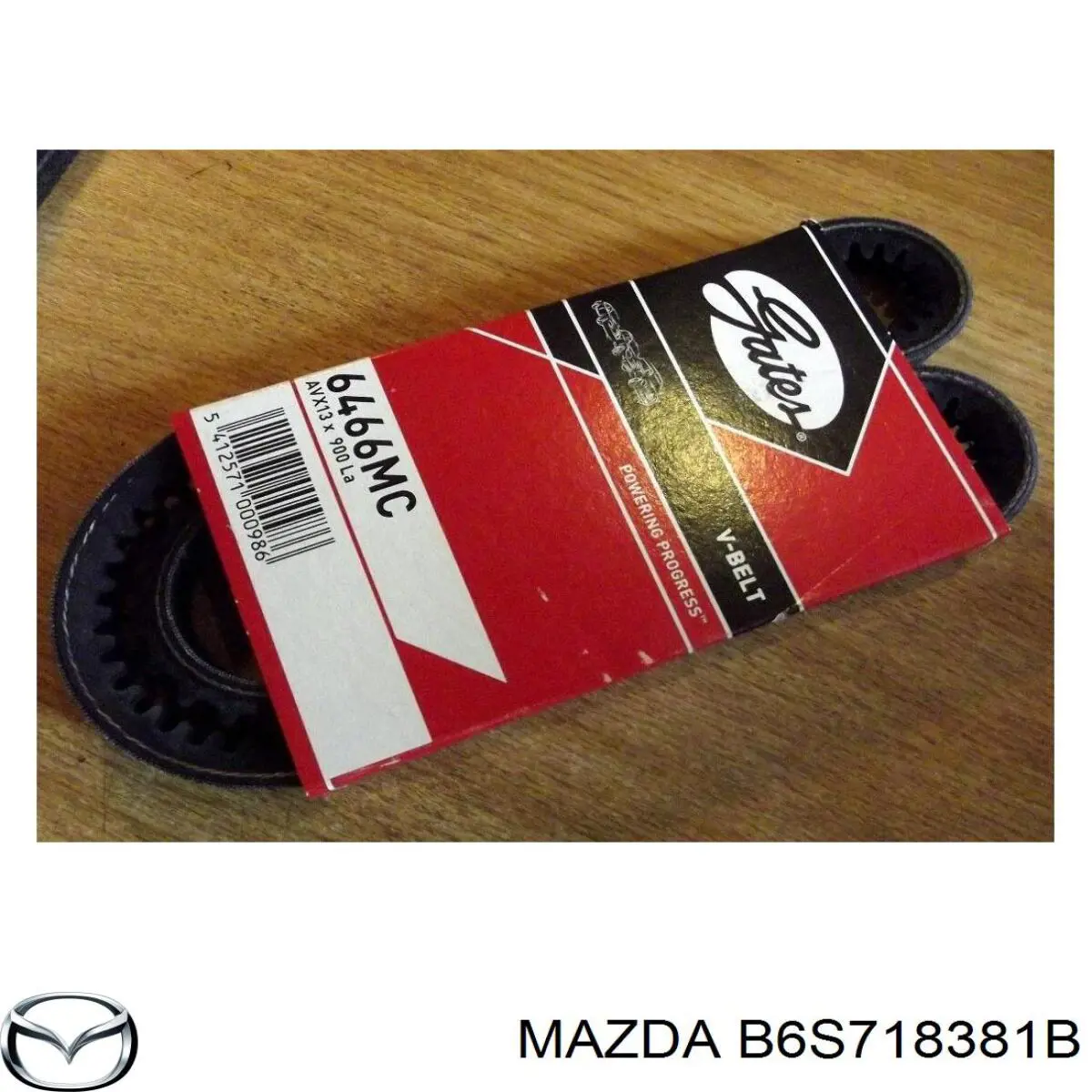 Клиновий ремінь Mazda B6S718381B ціна, від 5.41 USD