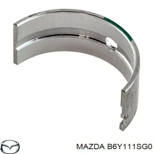 B6Y211SG0 Mazda вкладиші колінвала, корінні, комплект, стандарт (std)
