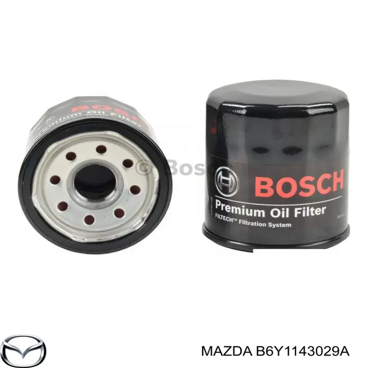 Масляний фільтр двигуна Mazda B6Y1143029A ціна, від 4.56 USD
