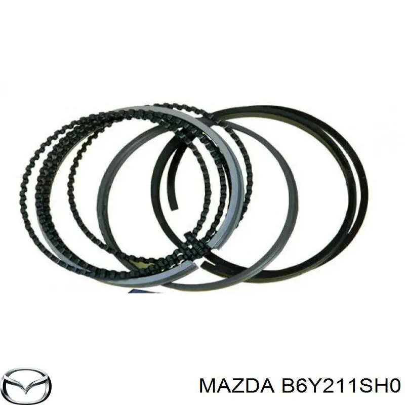 Купити B6Y211SH0 Mazda Вкладиші колінвала, корінні, комплект, 1-й ремонт (+0,25)