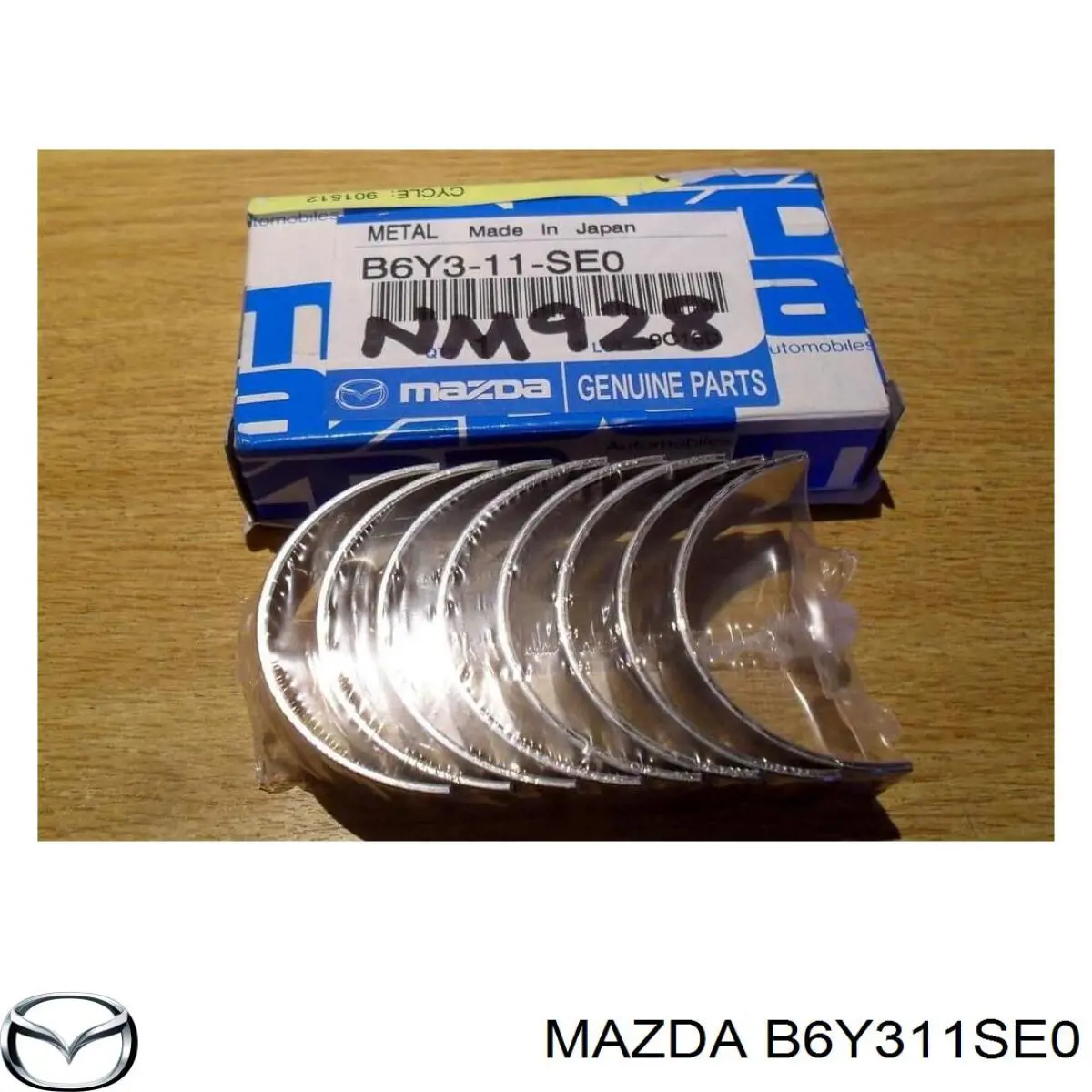 B6Y311SE0 Mazda вкладиші колінвала, шатунні, комплект, стандарт (std)