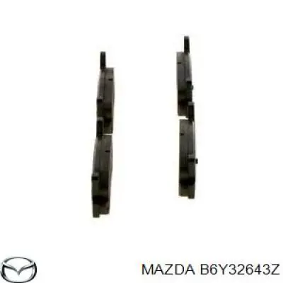 Задні гальмівні колодки B6Y32643Z Mazda