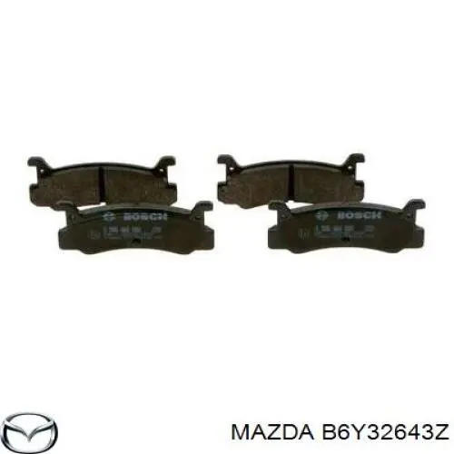 Задні гальмівні колодки B6Y32643Z Mazda