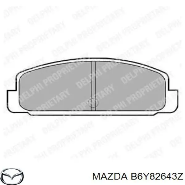 Колодки гальмові задні, дискові B6Y82643Z Mazda