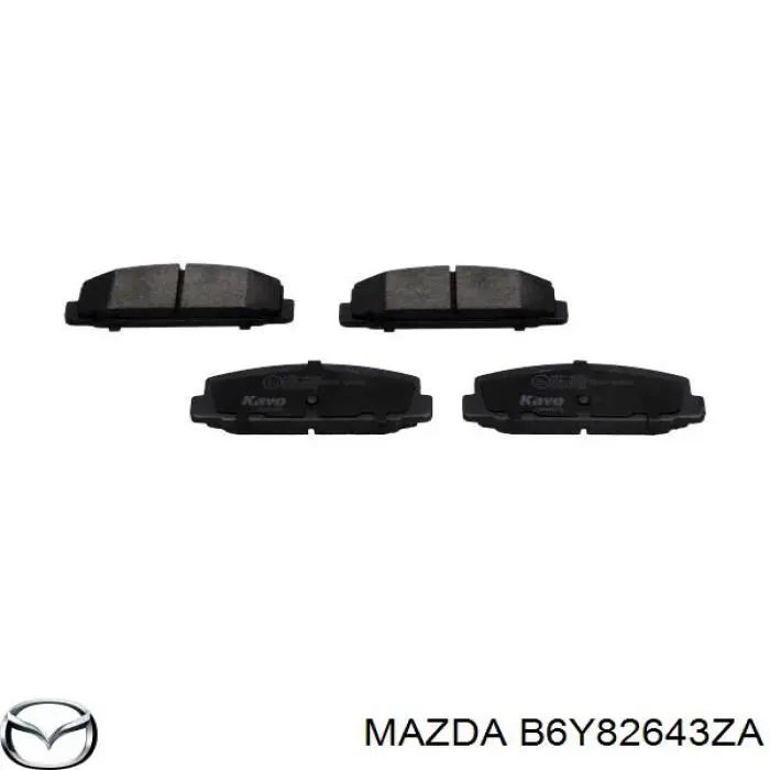 B6Y82643ZA Mazda колодки гальмові задні, дискові